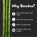 Bamboo Facial Tissues Black (2 Ply | 100 Pulls)