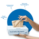 Bamboo Facial Tissues Blue (2 Ply | 100 Pulls)