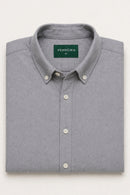 Venhoma Cotton Oxford Men's Grey Shirt