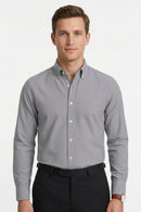 Venhoma Cotton Oxford Men's Grey Shirt