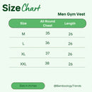 Men’s Bamboo Gym Vest – Soft, Breathable Workout Tank in Black