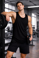 Bamboo Fabric Gen Z Gym Vest for Men |  Black