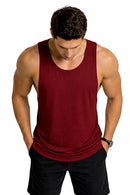Bamboo Fabric Gen Z Gym Vest for Men |  Maroon