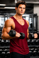 Bamboo Fabric Gen Z Gym Vest for Men |  Maroon
