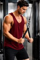 Bamboo Fabric Gen Z Gym Vest for Men |  Maroon