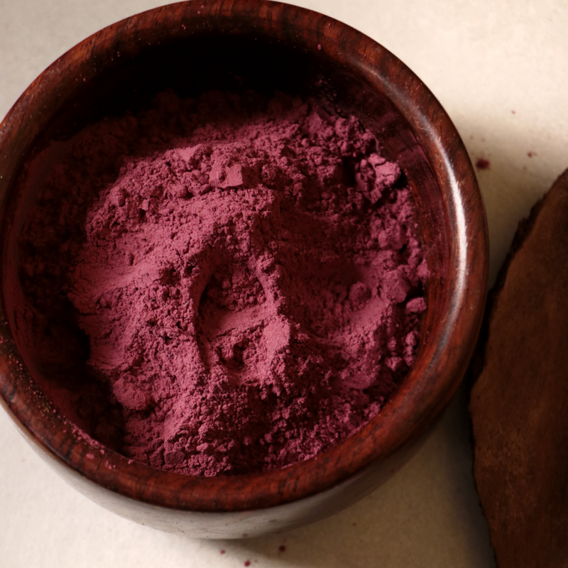 Vriksha Veda Pink Red Hibiscus Face & Hair Mask Powder