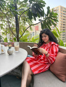 Orange Sorbet Stripes Dress