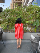Orange Sorbet Stripes Dress