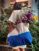 Patrah Sassy Sea Dip Dye Canvas Tote Bag