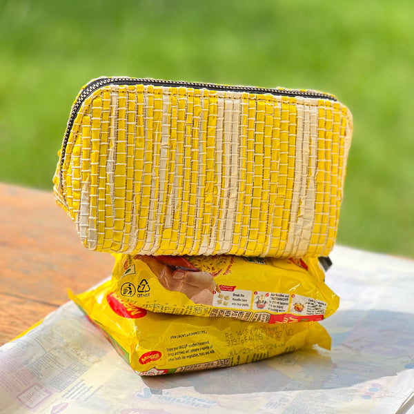 Upcycled Zip Pouch Bag