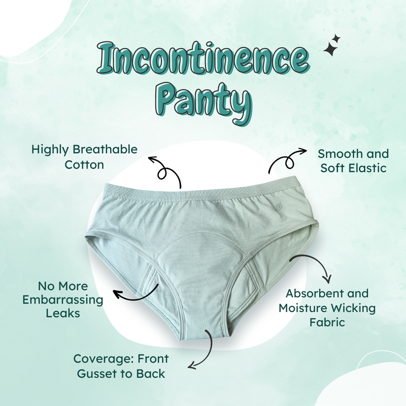 Cotton Urine Leak Panty (Hipster) (1 pc)