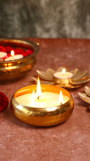 Whitefire Hammered Urli 3 wick - Oudh Fragrance