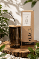 O.U.A.T. Greencycled Sipper - 500 ml with Stainless Steel Straw & Bio Lid