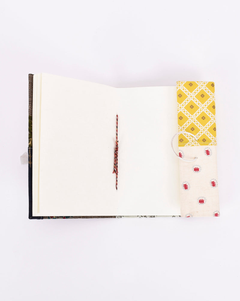 Handmade Paper Diary with Buttoned Closure | Soothing Prints