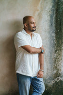 Islands of Loom Organic Cotton Men's Ivory Cloud Shirt