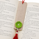 SriJeevanam Jute Unisex Multicolor Floral Bookmark