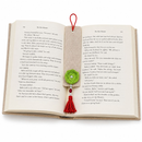 SriJeevanam Jute Unisex Multicolor Floral Bookmark