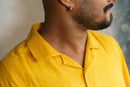 Islands of Loom 90% Organic linen + 10% Ecovero™ Blend Men's Yellow Sunshine Shirt