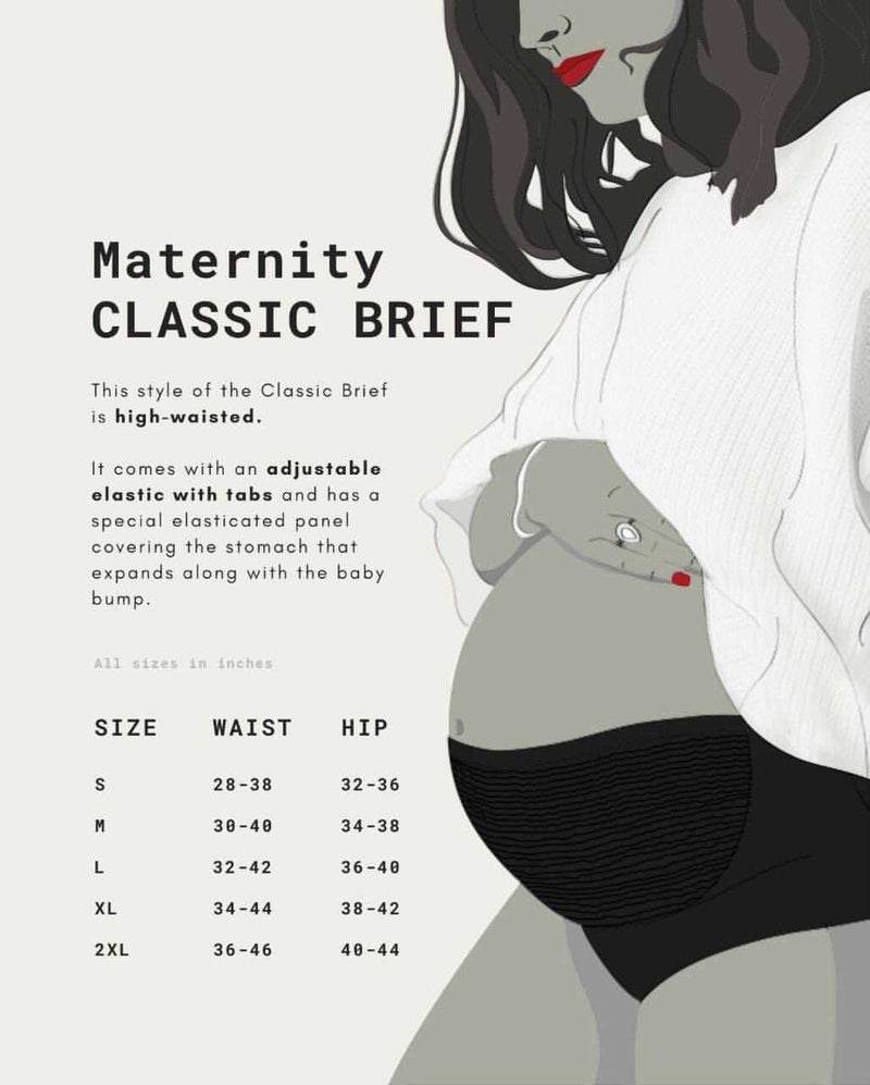 Wear Equal Carnation Maternity Brief