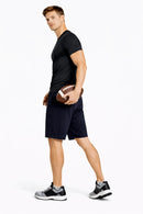 Bamboo Active Shorts with side Pockets for Men | Breathable & Ultra-Soft Gym, Lounge & All-Day Wear | Navy Blue