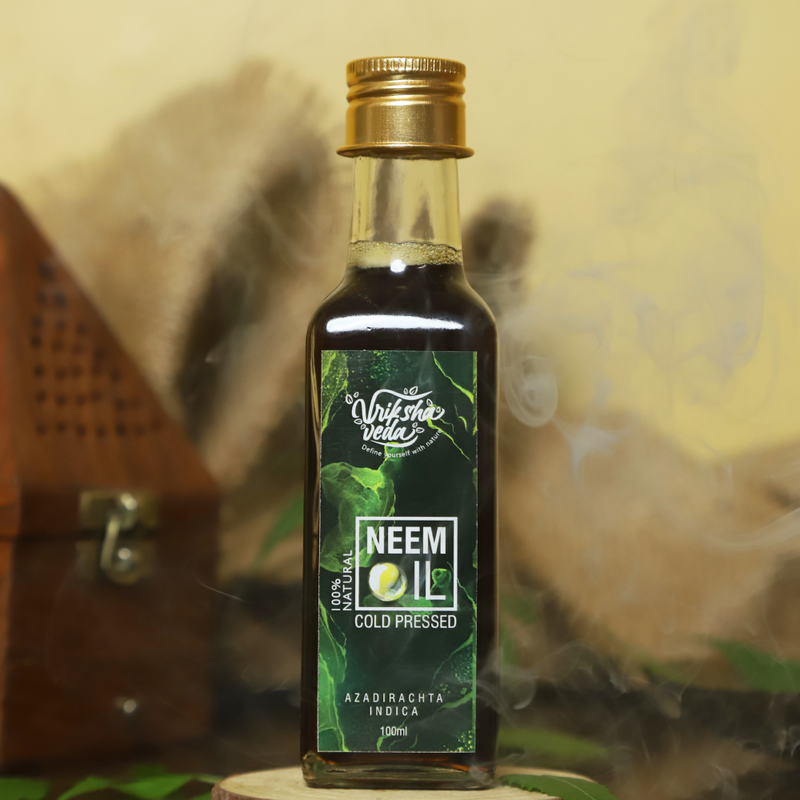 Vriksha Veda Dark Green Neem Oil - Hair Care