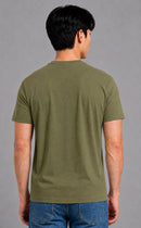 Olive Men’s Regular Fit Bamboo T-Shirt | Smart, Breathable & All-Day Comfort