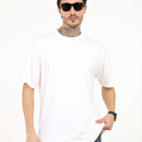 Men White Oversized Bamboo T-Shirt – Soft, Breathable & Sustainable