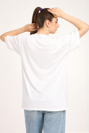 Women White Oversized Bamboo T-Shirt – Soft, Breathable & Sustainable