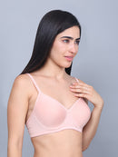 BAMBOO FABRIC FULL COVERAGE PADDED T-SHIRT BRA | BEIGE