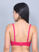 Bamboo Fabric Full Coverage Padded Bra | Pink