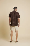 Patrah Block Boho Black Printed Shirt