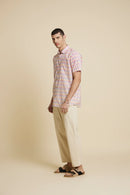 Patrah Block Purple Pineapple Handblock Printed Shirt