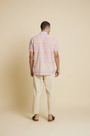 Patrah Block Purple Pineapple Handblock Printed Shirt