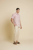 Patrah Block Purple Pineapple Handblock Printed Shirt