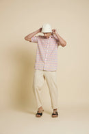 Patrah Block Purple Pineapple Handblock Printed Shirt