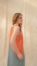 Thread Game Hand Woven - Organic Khadi Colour Block Dress