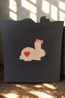 Shakti Kriti Unbleached Cotton Canvas Tote Bag | Women | Black | Tote bag