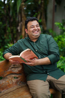 Islands of Loom Organic Cotton Men's Forest Green Rainforest Shirt