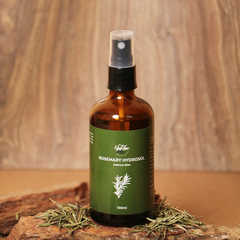 Vriksha Veda Rosemary Hydrosol For Face & Hair Mist