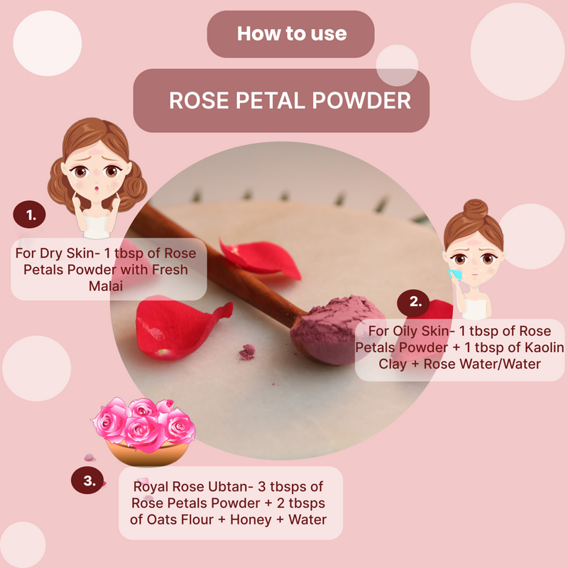 Vriksha Veda Pink Rose Petals Powder