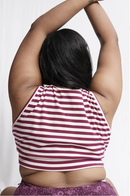 Wear Equal Plum Stripe Maternity Bralette