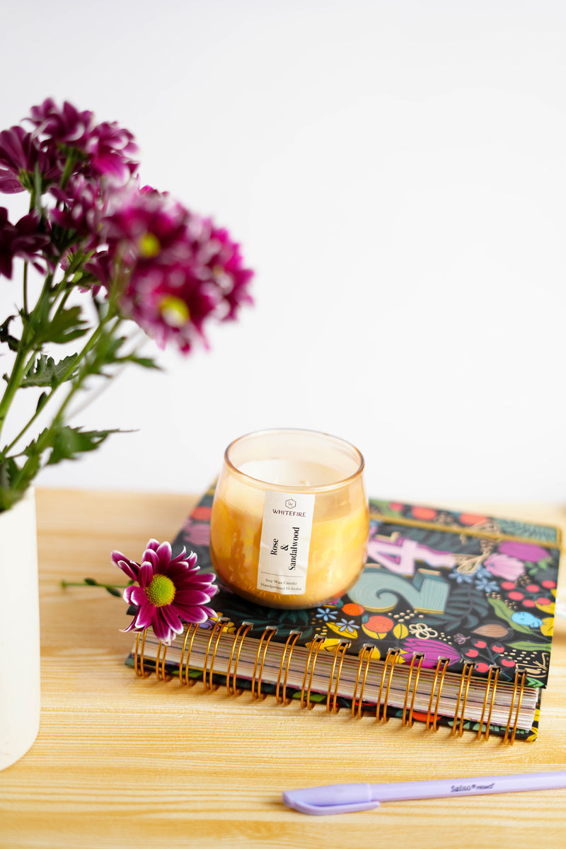 Soy Candle - Rose & Sandalwood