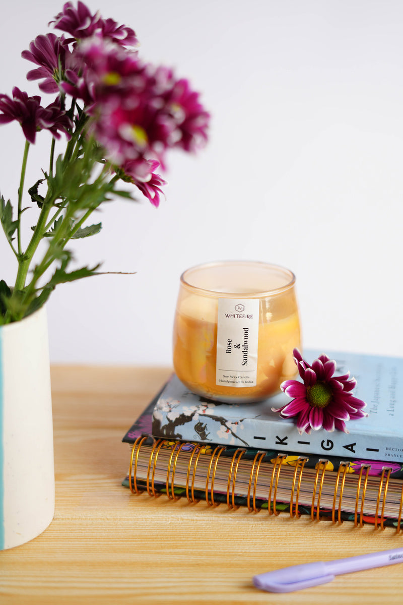 Soy Candle - Rose & Sandalwood