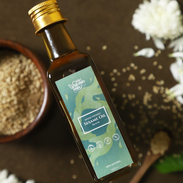 Vriksha Veda Greenish Brown Sesame Oil - Hair Care