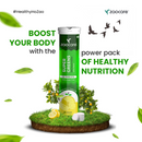 Zaocare Supergreens Effervescent Tablets for Men and Women | Daily Fibers For Tummy Fat Burn, Boosts Immunity, and Gut Detox