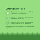 Zaocare Supergreens Effervescent Tablets for Men and Women | Daily Fibers For Tummy Fat Burn, Boosts Immunity, and Gut Detox