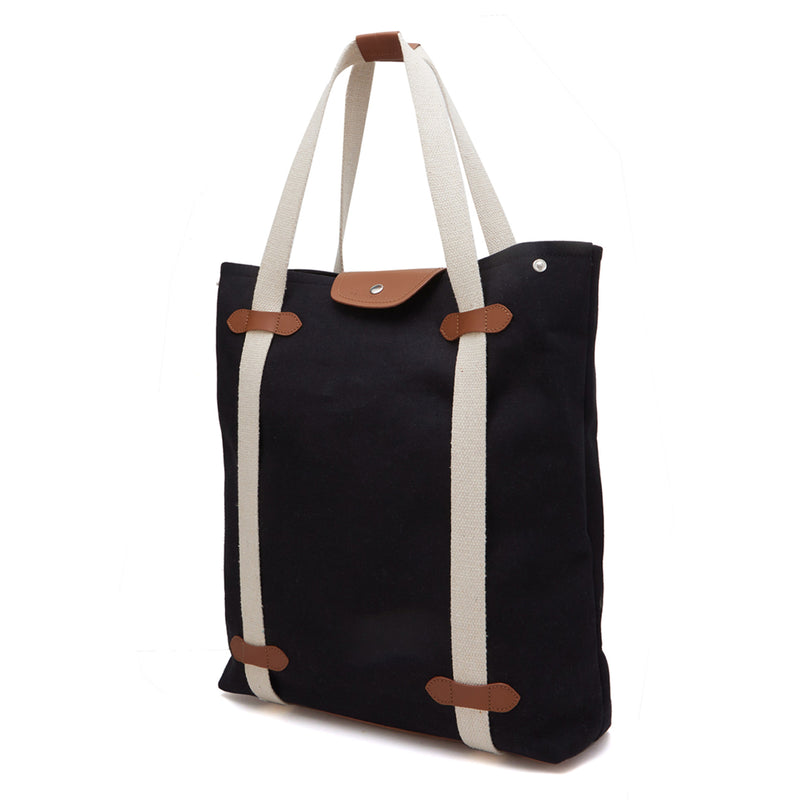 3-in-1 Black Canvas Convertible Bag