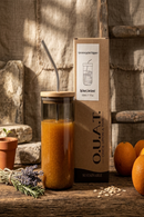 O.U.A.T. Greencycled Sipper - 500 ml with Stainless Steel Straw & Bio Lid