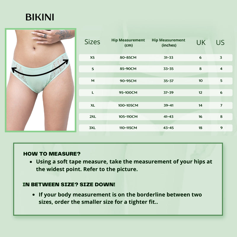 Organic Everyday Undies (Bikini) (3pc)