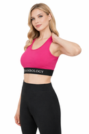 Bamboology Bamboo Fabric Sports Bra for Women | Ultra-Soft, Breathable, Sweat-Wicking Activewear | Fuchsia